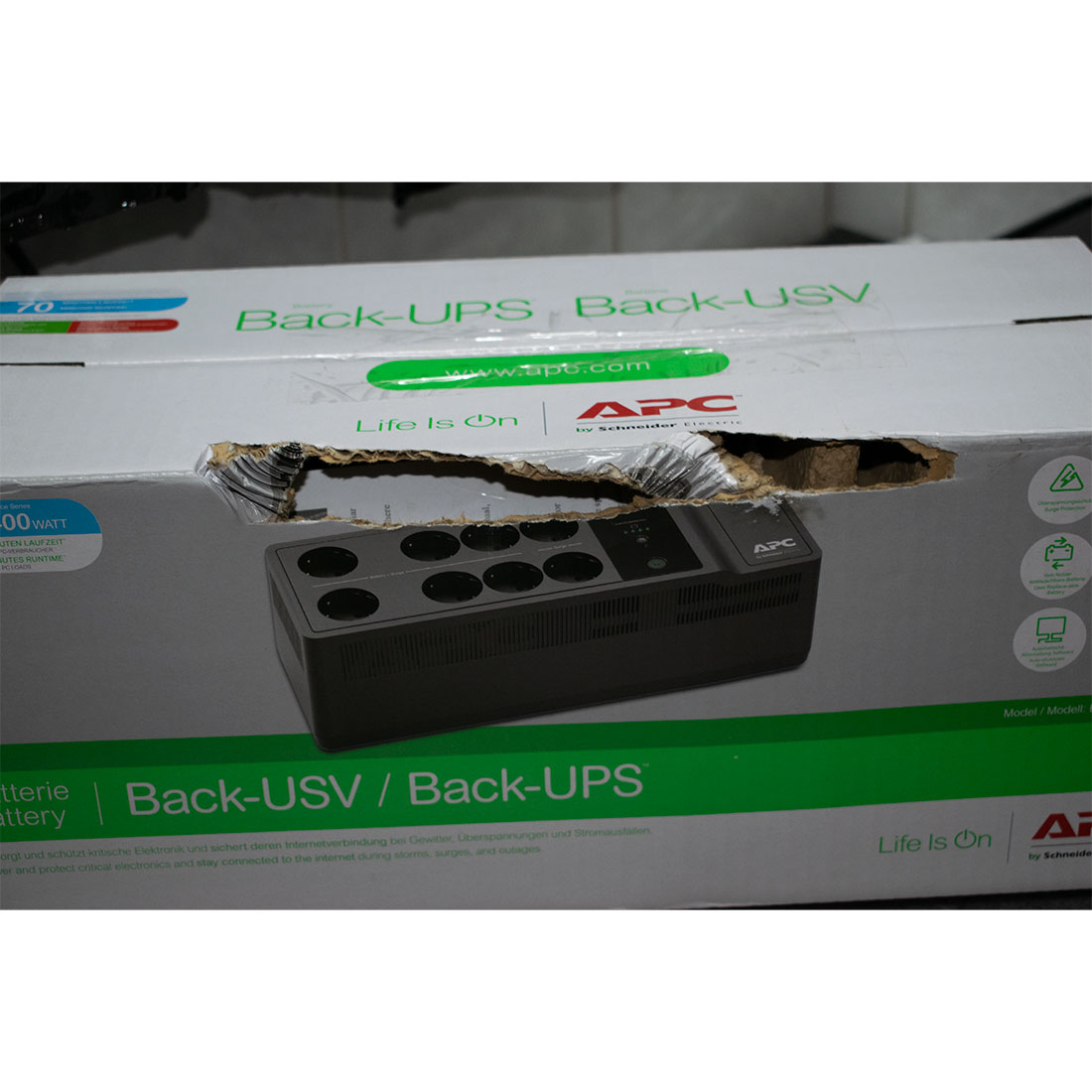 Источник бесперебойного питания APC Back-UPS BE650G2-GR
