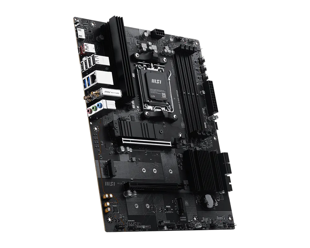 Материнская плата MSI PRO B840-S EVO WIFI6E AM5 B840 4xDDR5 4xSATA6G RAID 3xM.2 1xHDMI 1xType-C ATX
