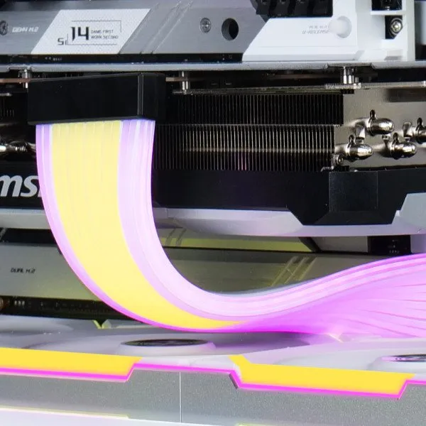 Кабель питания Lian Li Strimer Wireless GPU 3×8 pin с RGB-подсветкой 360мм G89.PW12-1W.00