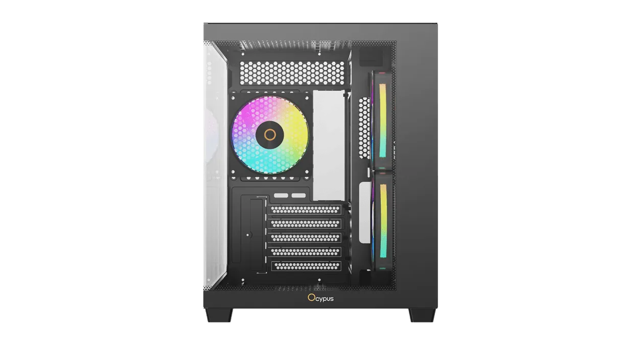 Корпус Ocypus Gamma C54 BK ARGB mATX/ITX 3xUSB Черный Gamma-C54-BKD300XX-GL