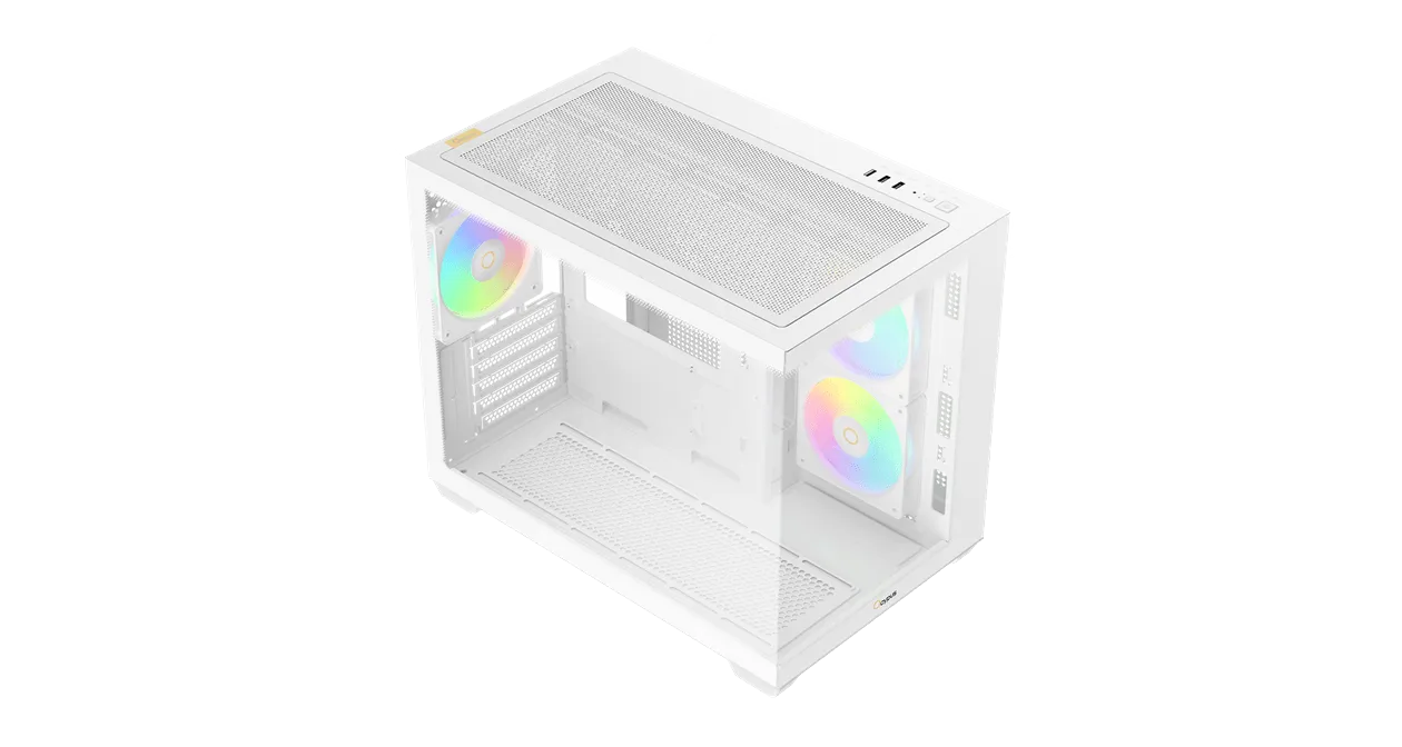 Корпус Ocypus Gamma C54 WH ARGB mATX/ITX 3xUSB Белый Gamma-C54-WHD300XX-GL