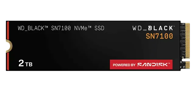 Твердотельный накопитель 2000GB SSD WD BLACK SN7100 M.2 2280 NVMe R7250/W6900 WDS200T4X0E-00CJA0