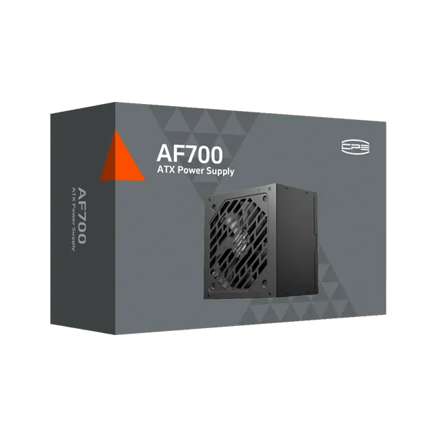 Блок питания PCCooler  700W, AF700, Non Modular, ATX, 80+, КПД ≥80%, Fan 120mm, Черный, P1-AF700-N1H