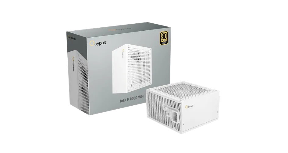 Блок питания Ocypus 1000W, Iota P1000 WH, Full Modular, 80+ GOLD, Белый, Iota-P1000-G1FFWH025X-EU