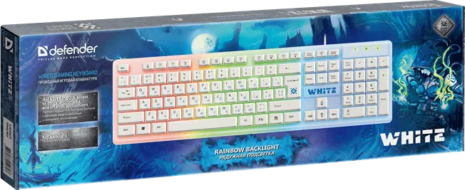 Клавиатура Defender White GK-172