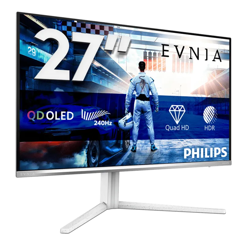 Монитор 27" PHILIPS 27M2N6501L/00/01 QD-OLED 2560x1440 240Hz 0,03мс 400кд/м 1,5M:1 2xHDMI 1xDP Белый