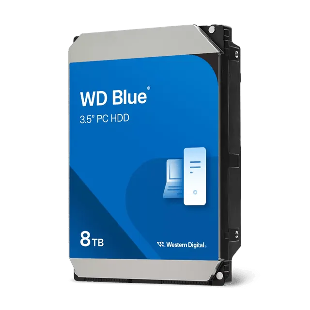 Жесткий диск HDD 8Tb Western Digital Blue SATA 6Gb/s 256Mb 5640rpm WD80EAAZ