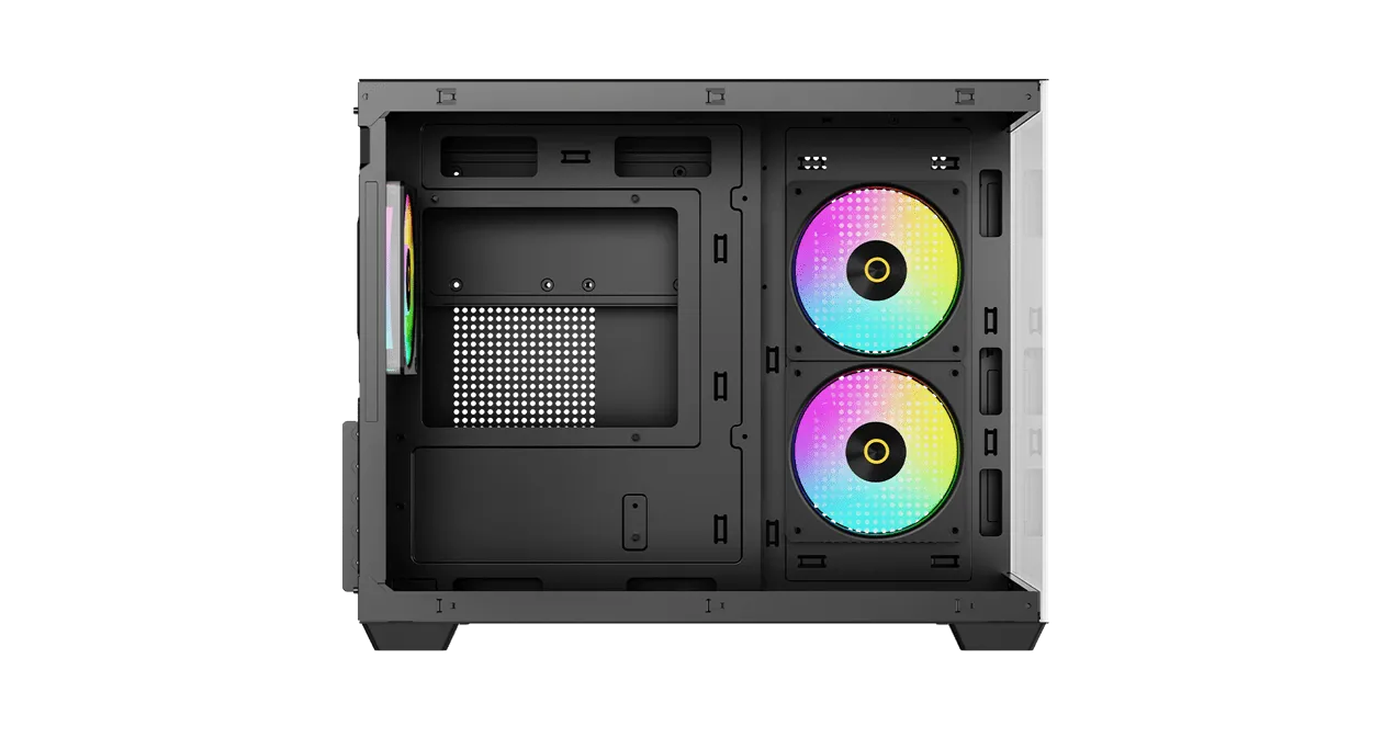 Корпус Ocypus Gamma C54 BK ARGB mATX/ITX 3xUSB Черный Gamma-C54-BKD300XX-GL