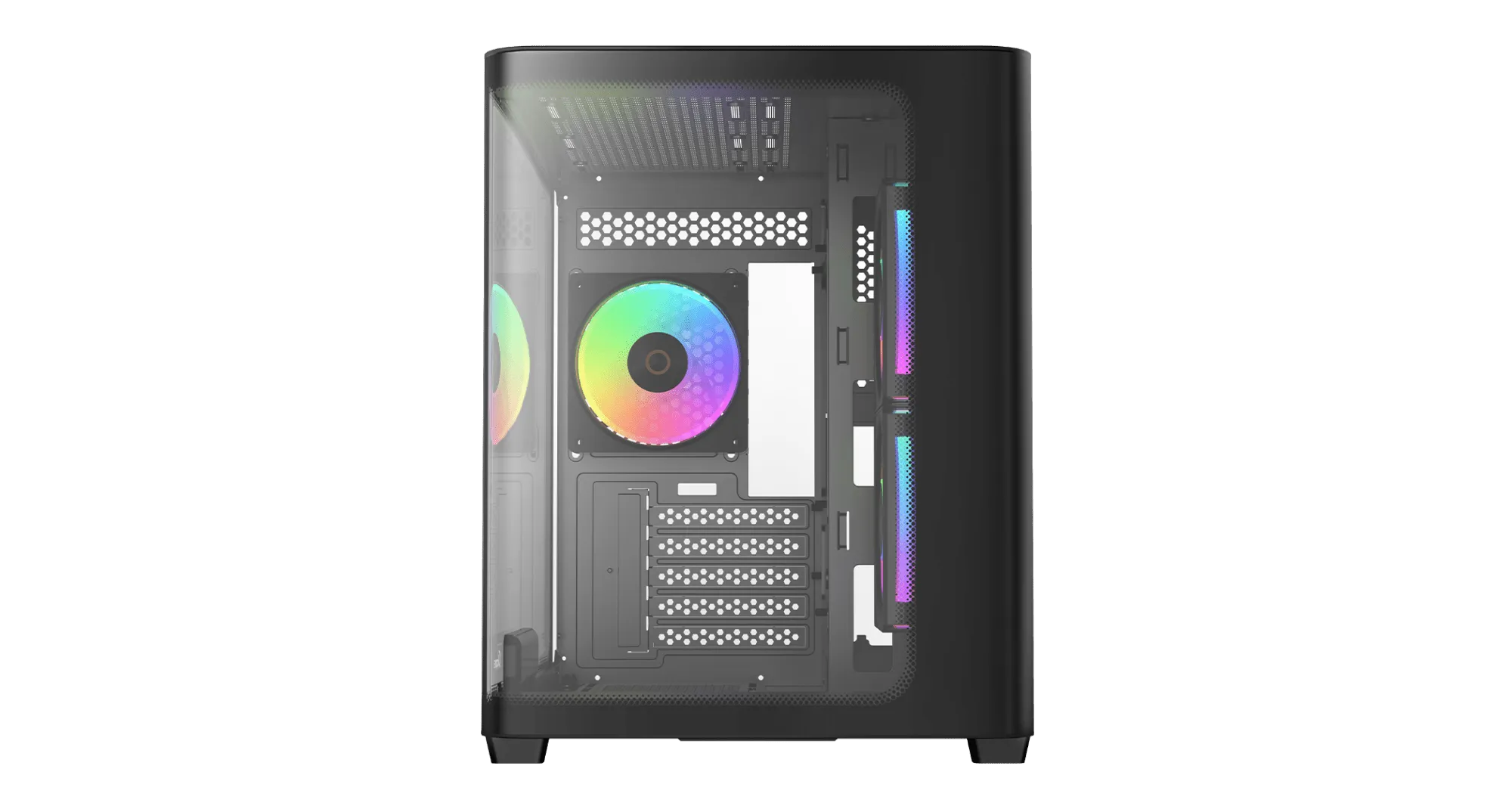 Корпус Ocypus Iota C50 BK Curve ARGB Digital mATX/ITX 2xUSB Type-C Черный Iota-C50-BKD300CD-GL