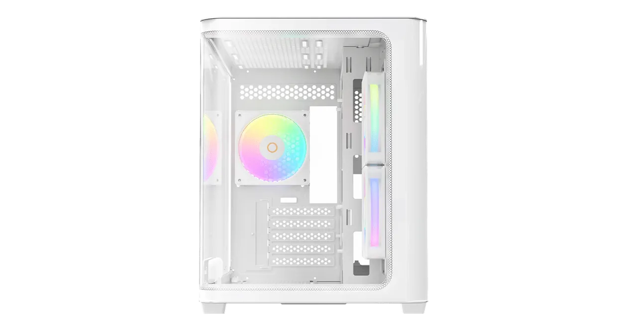 Корпус Ocypus Iota C50 WH Curve ARGB Digital mATX/ITX 2xUSB Type-C Белый Iota-C50-WHD300CD-GL