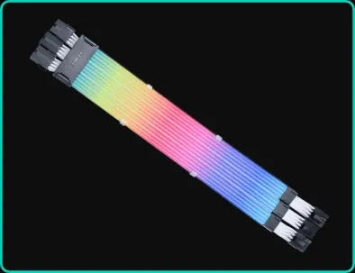 Кабель питания Lian Li Strimer Wireless GPU 3×8 pin с RGB-подсветкой 360мм G89.PW12-1W.00
